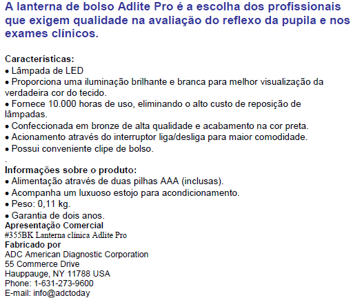 ADC Lanterna Clinica Adlite Pro